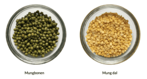 Mungbonen en mung dal